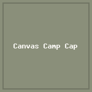 Canvas Camp Cap