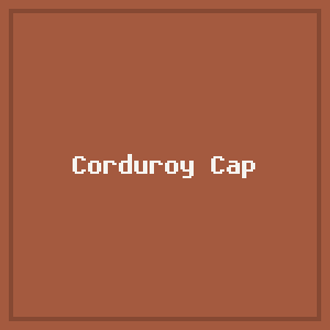 Corduroy Cap