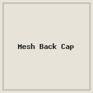 Mesh Back Cap