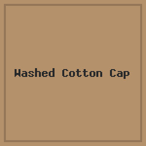 Washed Cotton Cap